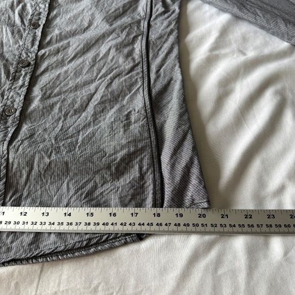 BKE Tailored Fit Men's Pinstripe‎ Long Sleeve Casual Dress Shirt Gray Size Large - Picture 12 of 13